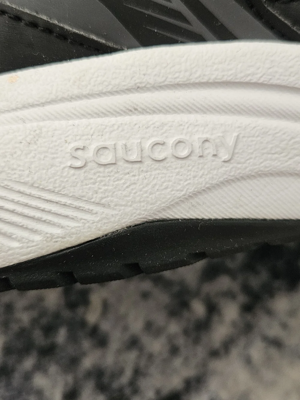 Saucony Men’s Black Athletic Running Shoes with Silver Accents